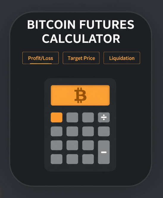 비트코인 선물 계산기를 사용하여 수익률을 계산하는 화면